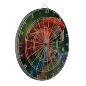 Farbiger Papagei Dartscheibe (Vorderseite Links)