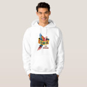 Farbiger Papagei Hoodie (Vorne ganz)