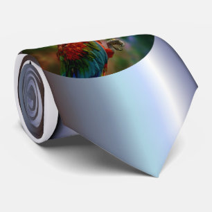 Farbiger Papagei Krawatte