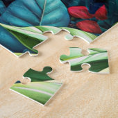 Farbiger Papagei Puzzle (Seite)