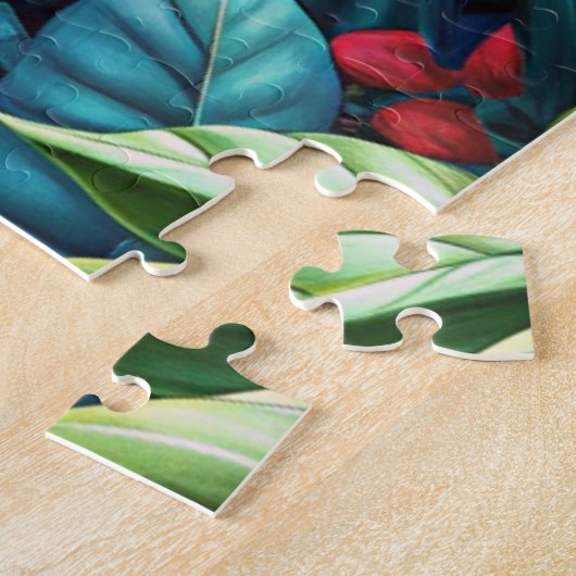 Farbiger Papagei Puzzle (Seite)