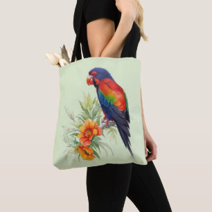Farbiger Papagei Tasche