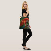 Farbiger Papagei Tasche (Am Model)