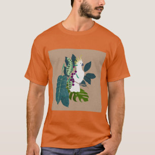 Farbiger Papagei – Tropisches Vogelkunst-T-Shirt T-Shirt