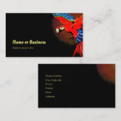 Farbiger Papagei Visitenkarte (Vorne/Hinten)