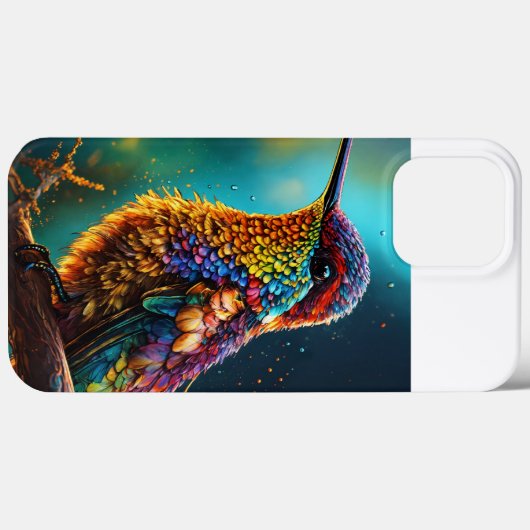 Farbiger Papageienschutz" Case-Mate iPhone Hülle (Rückseite (Horizontal))