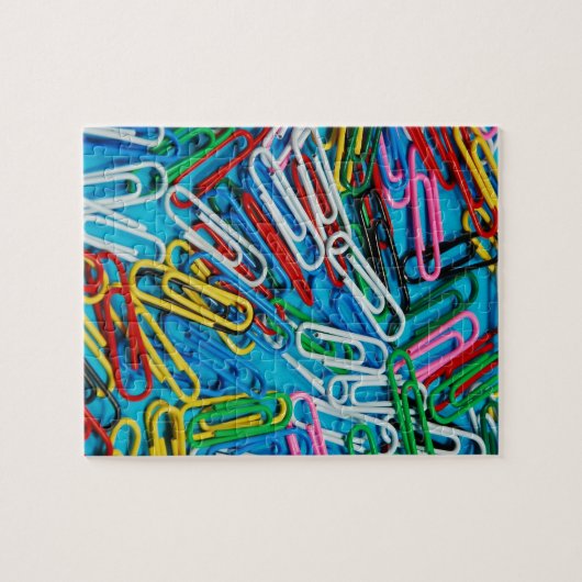 Farbiger Papierklappdruck Puzzle (Horizontal)