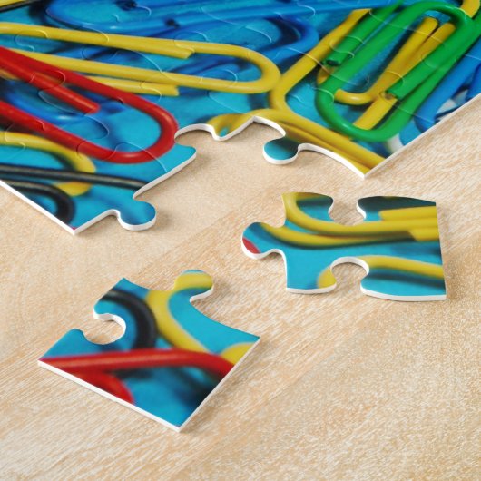 Farbiger Papierklappdruck Puzzle (Seite)