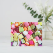 Farbiger Party-Bonbons-Mix Postkarte (Stehend Vorderseite)