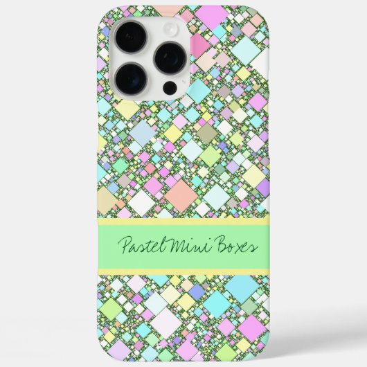 Farbiger pastellfarbener geometrischer Hintergrund Case-Mate iPhone Hülle (Rückseite)