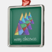 Farbiger Patchwork-Weihnachtsbaumschmuck  Ornament Aus Metall (Links)