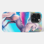 Farbiger Pegasus iPhone Hülle (Rückseite (Horizontal))