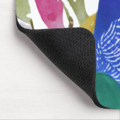 Farbiger Pfau Mousepad (Ecke)