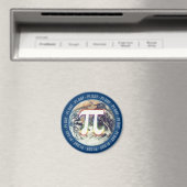 Farbiger Pi Day auf der Erde - Magnet für Mathemat (In Situ (Geschirrspüler))