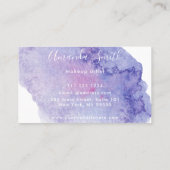 Farbiger Pinselstrich Visitenkarte (Rückseite)