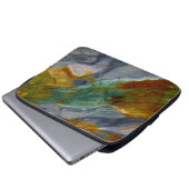 Farbiger Piute-Jasper Laptopschutzhülle (Vorne Knopf)