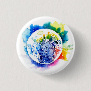 Farbiger Planet Button