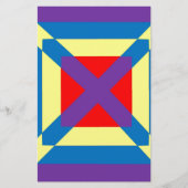 Farbiger Platz Briefpapier (Vorderseite)