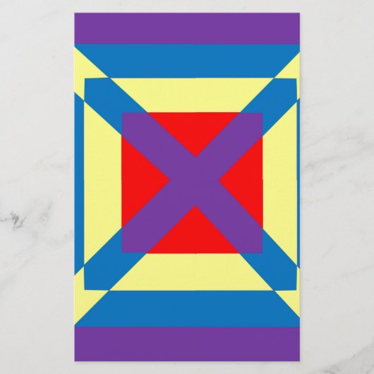 Farbiger Platz Briefpapier (Vorderseite)