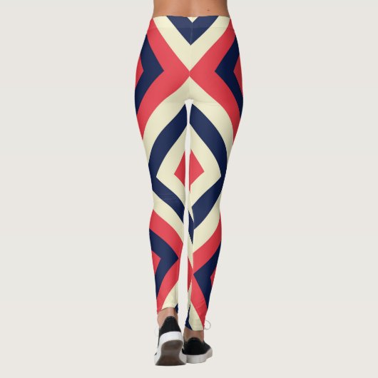Farbiger Platz Leggings (Rückseite)