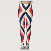 Farbiger Platz Leggings (Vorderseite)