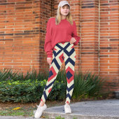 Farbiger Platz Leggings