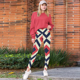 Farbiger Platz Leggings