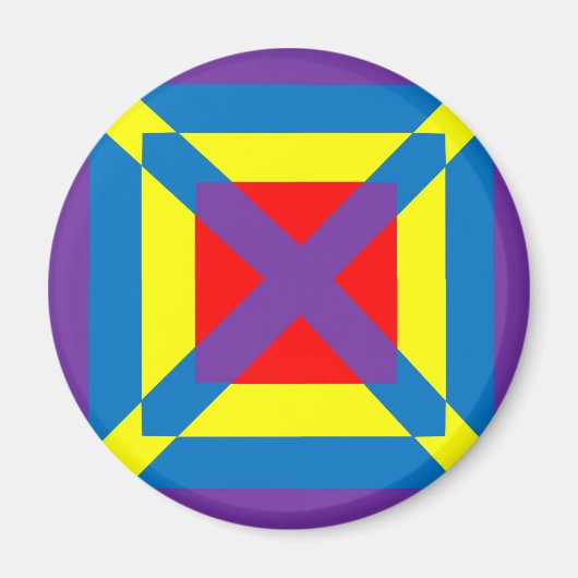 Farbiger Platz Magnet (Vorne)