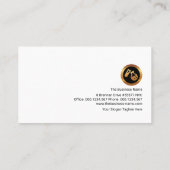 Farbiger Polygonkristall-Kolonne Chemiker Visitenkarte (Rückseite)