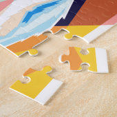 Farbiger Pop Art French Bulldog Puzzle (Seite)