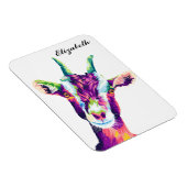 Farbiger Pop Kunst Ziege Personalisiert Magnet (Rechte Seite)