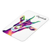 Farbiger Pop Kunst Ziege Personalisiert Magnet (Linke Seite)