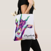 Farbiger Pop Kunst Ziege Personalisierte Traumtasc Tasche (Von Nahem)