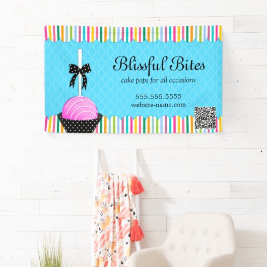 Farbiger Pop mit QR-Code Banner (Insitu)