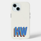 Farbiger Preppy-Name Case-Mate iPhone Hülle (Rückseite)