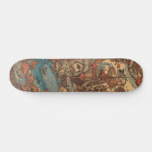Farbiger psychedelischer Captain Nemo Skateboard (Horizontal)
