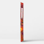 Farbiger psychedelischer Hintergrund aus Interweav Case-Mate iPhone Hülle (Rückseite / Links)