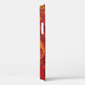 Farbiger psychedelischer Hintergrund aus Interweav Case-Mate iPhone Hülle (Rückseite / Rechts)