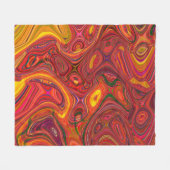 Farbiger psychedelischer Hintergrund aus Interweav Fleecedecke (Vorderseite (Horizontal))