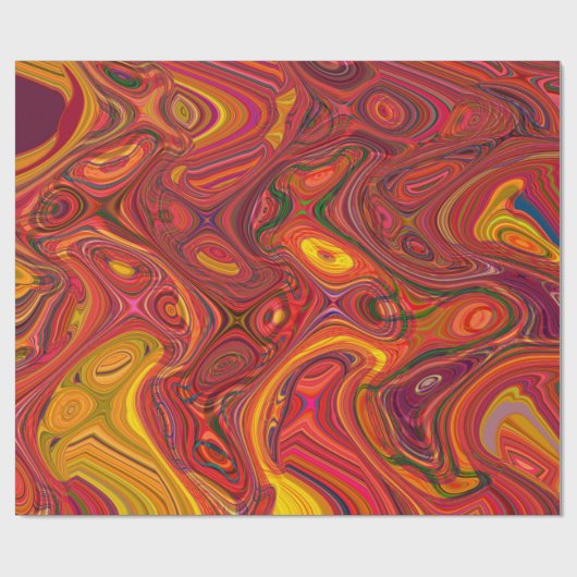 Farbiger psychedelischer Hintergrund aus Interweav Geschenkpapier (Flach)