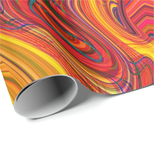 Farbiger psychedelischer Hintergrund aus Interweav Geschenkpapier (Rolleneckpunkt)