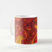 Farbiger psychedelischer Hintergrund aus Interweav Kaffeetasse (Vorderseite Links)