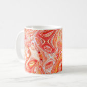 Farbiger psychedelischer Hintergrund aus Interweav Kaffeetasse (Vorderseite Links)