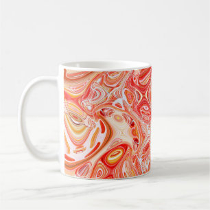 Farbiger psychedelischer Hintergrund aus Interweav Kaffeetasse