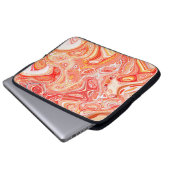Farbiger psychedelischer Hintergrund aus Interweav Laptopschutzhülle (Vorne Knopf)