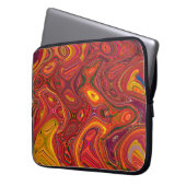 Farbiger psychedelischer Hintergrund aus Interweav Laptopschutzhülle (Vorderseite Links)