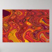 Farbiger psychedelischer Hintergrund aus Interweav Poster (Vorne)