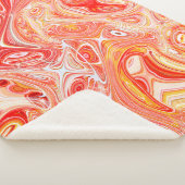 Farbiger psychedelischer Hintergrund aus Interweav Sherpadecke (3/4)