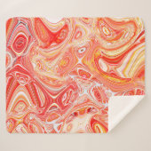 Farbiger psychedelischer Hintergrund aus Interweav Sherpadecke (Vorderseite (Horizontal))