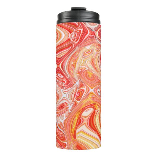 Farbiger psychedelischer Hintergrund aus Interweav Thermosbecher (Vorderseite)
